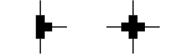 Symbol for cross and tee